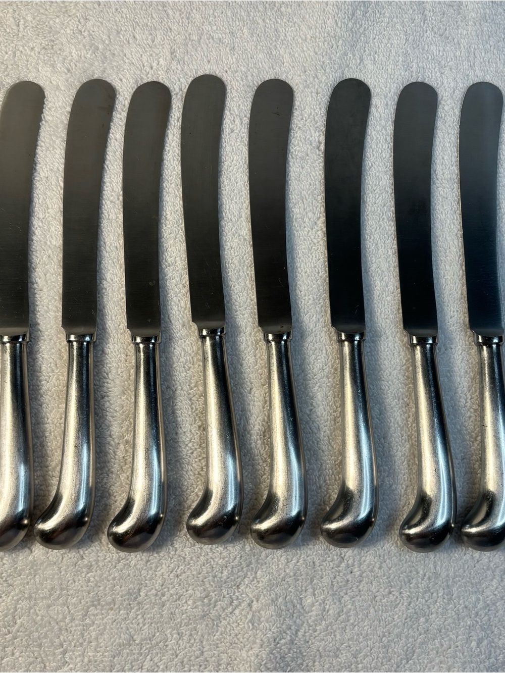 Cooper Brothers Queen Anne Dinner Knives Set of 8 Stainless Sheffield England